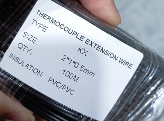 Goede prijs KPX-Thermokoppeltype K de Rode Zwarte van de de Isolatieuitbreiding van Pvc Kabel 0.5*2 met Pvc-Schede online