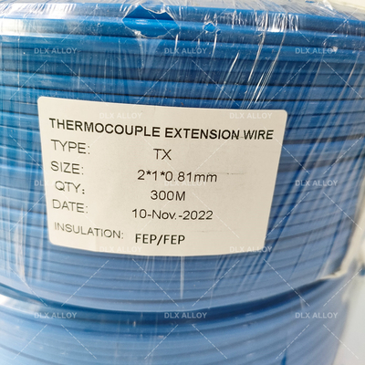Goede prijs 28AWG gietijzeren thermocouple beschermingsbuis Extensiegraad TPX / TNX voor langdurige betrouwbaarheid online