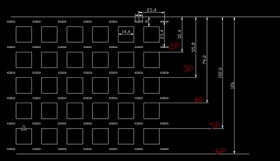 Goede prijs Configureerbare 1P-6P Nikkelstrip — Precisie 20,5 mm steekafstand voor geïsoleerde 18650 houders online